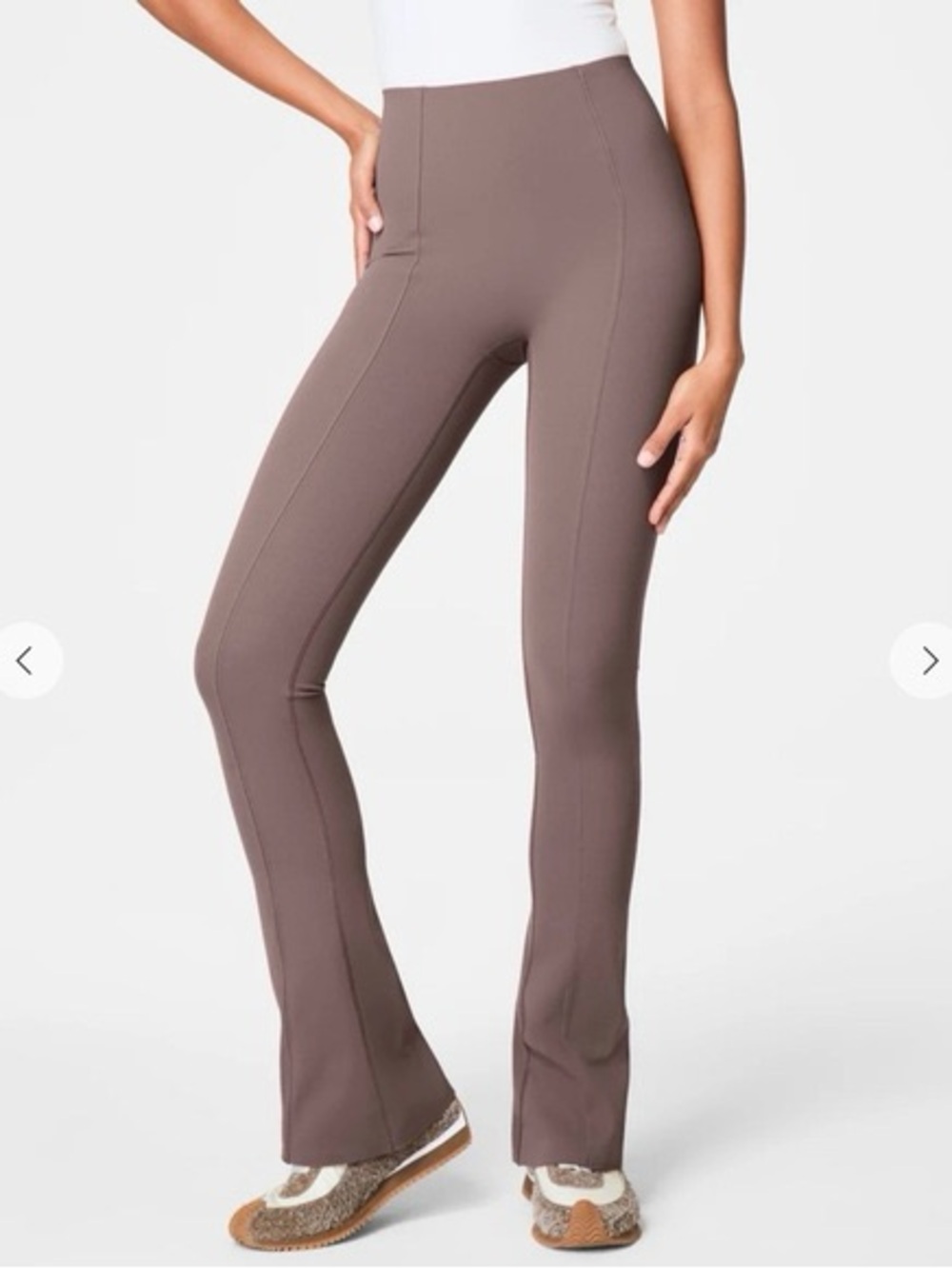 NWT!!! SPANX bb smooth microflare leggings in smoke- medium